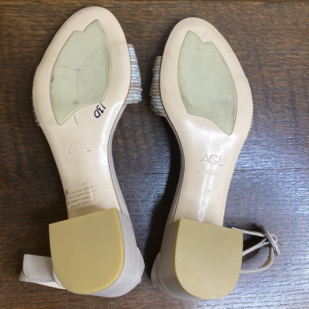 AGL Ankle Strap Sandals Size 38 - Picture 6 of 8